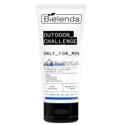   Bielenda Only For Men Outdoor Challenge 2-In-1 Peeling Tisztító Gél Arcra, 150g