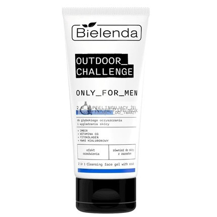 Bielenda Only For Men Outdoor Challenge 2-In-1 Peeling Reinigungsgel für das Gesicht, 150g
