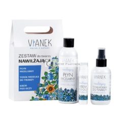   Vianek Prémium Tápláló Bőrápoló Készlet - Micellás Víz 200ml, Toner-Mist 150ml és Szemkrém 50ml