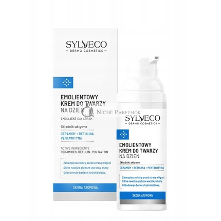 Sylveco Dermo Bőrápoló Atópiás Emolliens Arcápoló Krém, 50 ml