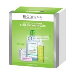  Bioderma Sebium Weihnachtsset 2024 - H2O 500 ml, Serum 30 ml, Glov Wiederverwendbare Weiche Pads 3 Stück