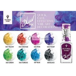   Victoria Vynn Metallic Blur Ink Vízfesték Márvány Füst Smudge Köröm Művészet 10ml