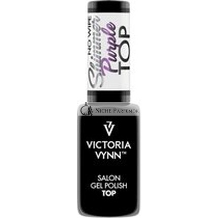 Victoria Vynn Top Coat Shimmer Purple Pink No Wipe 8ml - Csillogó Gél Lakk