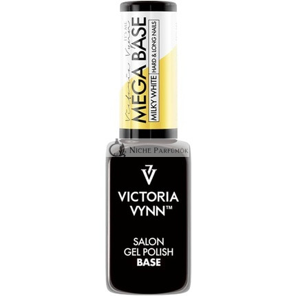 Victoria Vynn Mega Base Tejfehér Kemény és Hosszú Körmök UV Led Hybrid Zselé Lakk, 8ml