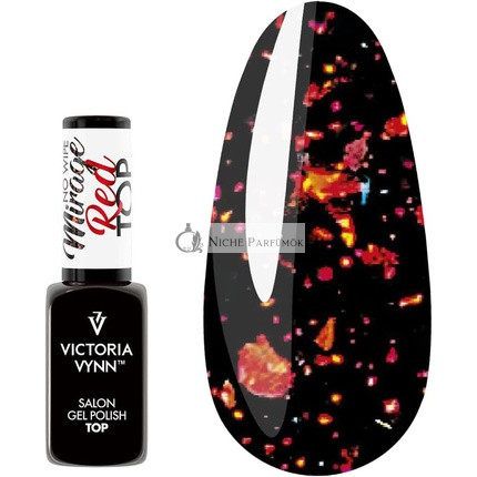 Victoria Vynn Gel Lakk Top Piros Mirage No Wipe UV LED Gel Lakk Top 8ml
