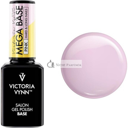 Victoria Vynn Mega Base Kemény és Hosszú Körmök UV Led Hibrid Gél Lakk, 15ml, Rózsaszín