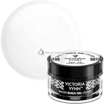 Victoria Vynn Build Gel UV/LED Gél Építő Körmök Kiterjesztés No. 15 Tejfehér, 15ml