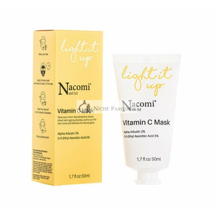 Nacomi Next Level Light It Up Világosító Arcmaska, 50ml