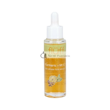 Fluff Kétfázisú Szérum Kurkuma C-vitaminnal, 40ml