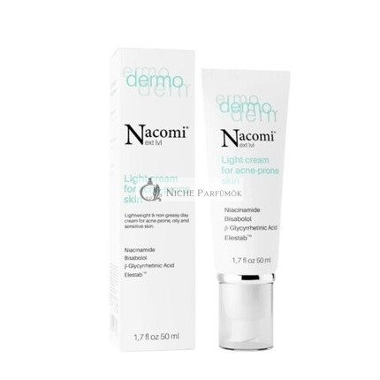 Nacomi Next Level Dermo Light Cream Akne Bőrre, 50ml
