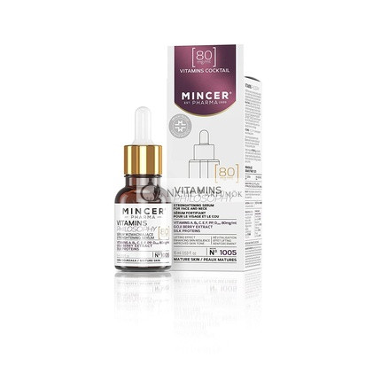 Mincer Pharma Vitamine Philosophie Lifting Serum für Gesicht und Hals mit Goji-Beerenextrakt, Vitamine A, B, C, E, F, PP, D und Seidenproteinen, 15ml