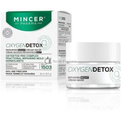   Mincer Pharmaceutique Oxigén Detox Éjszakai Krém Ránctalanító Detox Komplexszal Szürke és Fáradt Bőrre, 50 ml