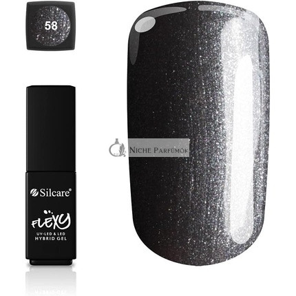 Silcare Flexy Soak Off Hybrid UV LED Gel für problematische Nägel 4.5g - Farbton 58