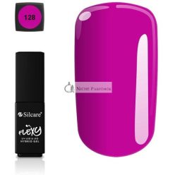   Silcare Soak Off Hybrid UV LED Flexy Gel Manikűr Körmök 128 árnyalat, 4,5 g