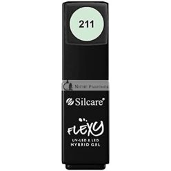   211 Silcare Soak Off Hybrid UV LED Flexy Gel Manikűr Körmök, 4,5g
