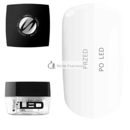 High Light Led Gel Mitteldichte Einphasen-Nagelgel Bianco