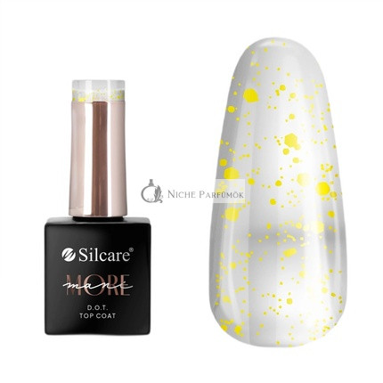 Silcare Mani More Dot Top Coat Für Nägel Gelb, 10g