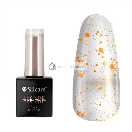 Silcare Mani More Dot Top Coat für Nägel Orange, 10g