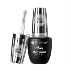 Silcare Tejfehér Top Coat No Wipe Hibrid Körömlakk 9ml