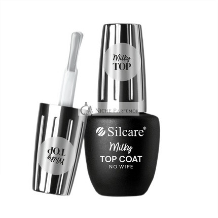 Silcare Tejfehér Top Coat No Wipe Hibrid Körömlakk 9ml