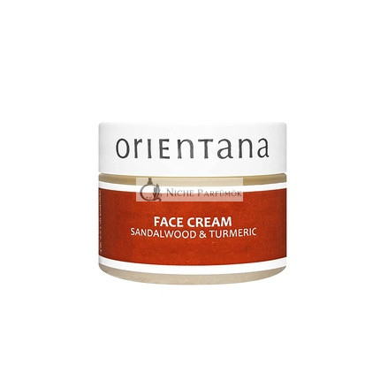 Orientana Szantálfa és Kurkuma Arckrém 99.5% Természetes Vegán Bio Anti-Aging Hidratáló 50g