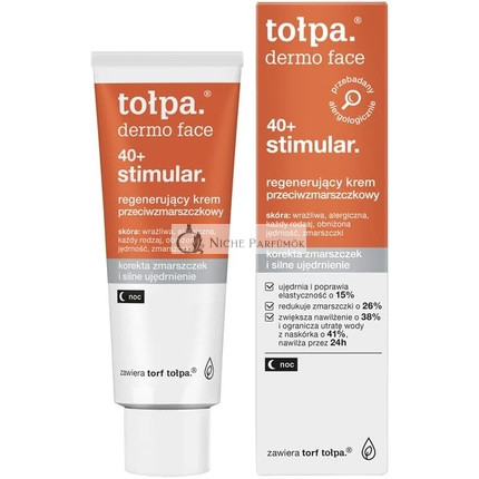 Tolpa Dermo Face 40+ Stimular Regenerierende Anti-Aging Nachtcreme, 40ml