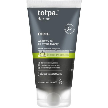 Tolpa Dermo Men Pure Charcoal Gesichtsreinigungsgel, 150ml