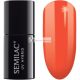 SEMILAC Gel Nagellack Langanhaltend und Einfach Aufzutragen UV/LED Gel Nägel 518 Neon Orange, 7ml
