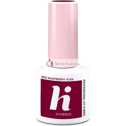 Hi Hybrid 204 Piros Málna UV Zselés Körömlakk, 5ml