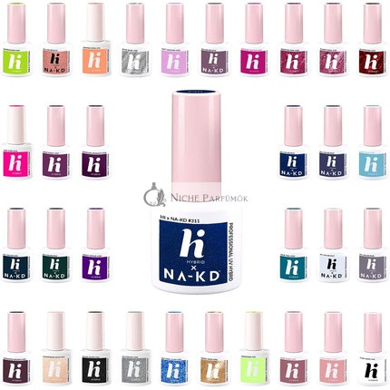 Hi Hybrid UV Gél Lakk Népszerű Bézs, Kék, Barna, Rózsaszín, Sárga, Arany, Zöld és Szürke Színekben 311 Mély Kék Fény, 5ml
