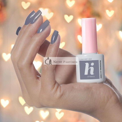 424 UV Nagellack Klar Grau 5ml HiHybrid
