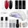 SEMILAC Liebe Mich Professionelles Gel Nagel Starterset mit UV Nagellampe und 3 Soak Off Nagellack Farben - Klassisch