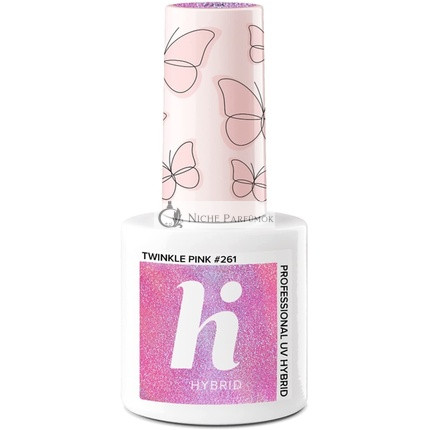 Hi Hybrid Twinkle Pink Halbtägiger UV-Gel-Nagellack 5ml - Hält 2-3 Wochen mit ultra-glänzendem Finish - Maniküre und Nagelkunst