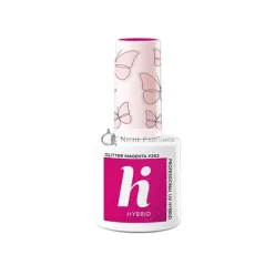   Hi Hybrid Félig Tartós UV Gél Csillámos Körömlakk Magenta 5ml