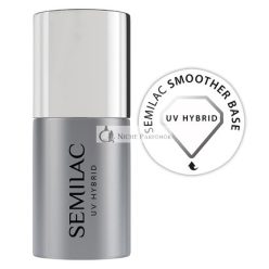   Semilac Smoother Base UV Gél Körömlakk a Körmök Simításához és Védelméhez 7ml
