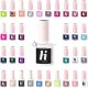 Hi Hybrid UV Gelnagellack in Beliebtem Beige, Blau, Braun, Pink, Gelb, Gold, Grün, Grau Farben, 5ml, 425 Schwarz Silber