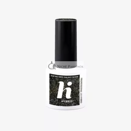 Hi Hybrid Top No Wipe Galaxy Flakes for Hybrid Nail Polish, 5ml
