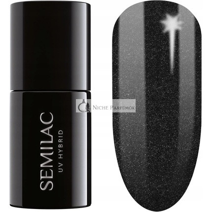 SEMILAC 394 Funkelndes Mitternachts-Datum UV-Gel-Nagellack 7ml