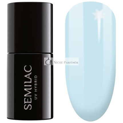 Semilac UV Nagellack Blaue Wolke 386 7ml - Farbiger und Langanhaltender Nagellack für Intensive Nägel