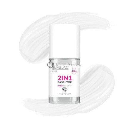 Semilac 2 az 1-ben Alap- és Fedőréteg Klasszikus Kemény és Fényes Körömlakkokhoz, 7ml