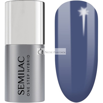 S850 Semilac One Step Hybrid Körömlakk 3in1 Nyugodt Óceánkék, 5ml