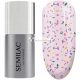 Semilac UV Nagellack Top No Wipe Matt Lila Galaxie, 7 ml