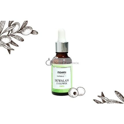 MOHANI SKWALAN Feuchtigkeitsspendendes und Elastizitätssteigerndes Serum mit 100% Olivenöl, 30ml