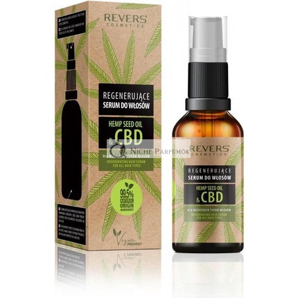 Revers 100% Natürliches Cbd Hanföl Haarserum, 50ml