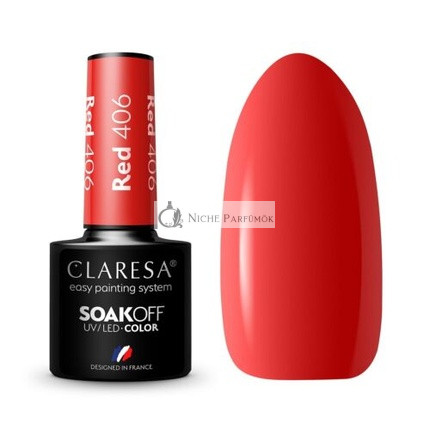 Claresa 406 Roter UV Nagellack 5ml