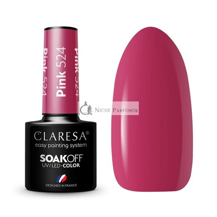 Claresa UV LED Nagellack Kollektion Hybrid-Maniküre Abziehbar - 5ml Rosa Farbe Nr. 524