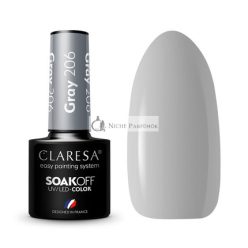  Claresa UV LED Körömlakk Kollekció Hybrid Manikűr Szürke Szín 5ml