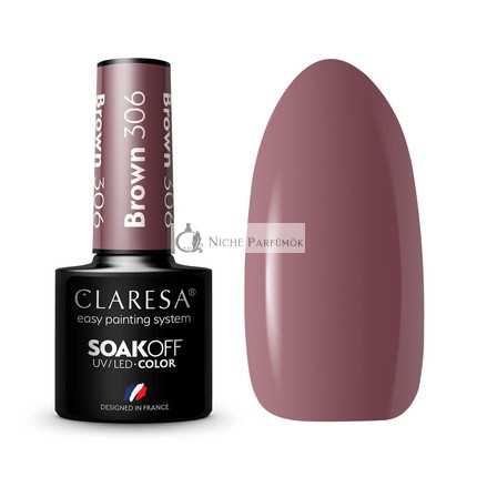 Claresa UV LED Nagellack Kollektion Hybrid Maniküre Ablösbare Braune Farbe 5ml