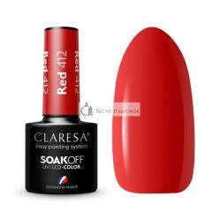 Claresa 412 Piros UV Körömlakk, 5ml