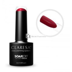 CLARESA SoakOFF UV/LED Gél Piros 435, 5ml